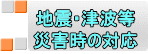 地震・津波等 災害時の対応