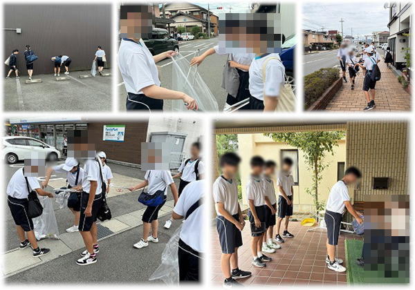 生徒会・KVC地域清掃活動
